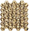 Gold Hexagon 3D Mosaic Sheet Tile Design