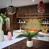 Gold Hexagon 3D Mosaic Sheet Tile in Kitchen