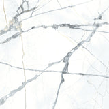 Allure Calacatta Polished White Marble Effect 60x60cm Wall and Floor Tiles Design 1