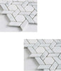 Meteorite Hexagon Authentic White and Grey Marble Mosaic Wall and Floor Tile