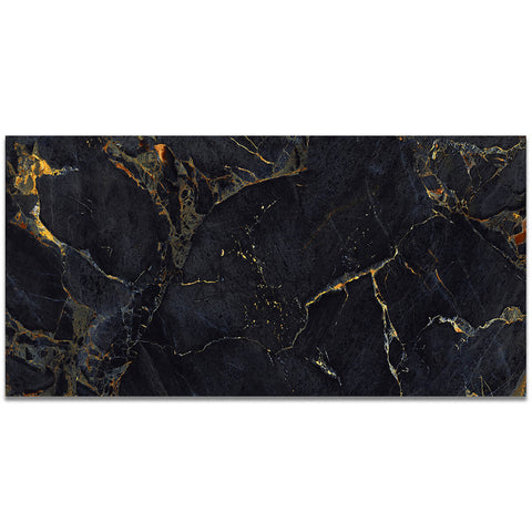 Alantic Gold Deep Blue XL 1200x600mm Marble Effect Polished Porcelain Wall and Floor Tile Product Photo 1