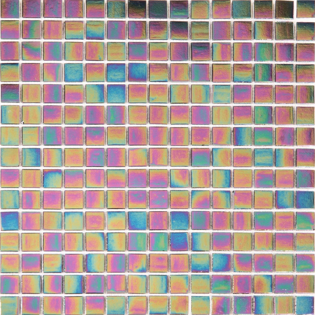 Amethyst Purple Mix Square Glass Mosaic Wall Tile Product Photo 1