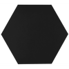 Amsterdam Hexagon Matt Black Porcelain Wall and Floor Tile Product Photo