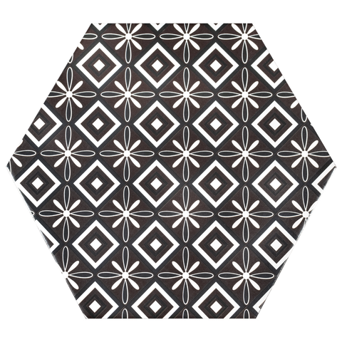 Amsterdam Matt Hexagon Monochrome Décor Pattern Wall and Floor Tile Product Photo Tile Variant 1