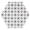 Amsterdam Matt Hexagon Monochrome Décor Pattern Wall and Floor Tile Product Photo Tile Variant 9