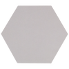 Avatar Matt Cloud Grey Hexagon Porcelain Wall and Floor Tile Product Photo