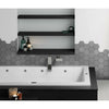 Avatar Matt Cloud Grey Hexagon Porcelain Wall and Floor Tile in Bathroom as half feature wall