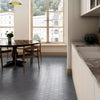Avatar Matt Cloud Grey Hexagon Porcelain Wall and Floor Tile on Open Plan Kitchen Floor