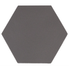 Avatar Matt Deep Black Hexagon Porcelain Wall and Floor Tile Product Photo