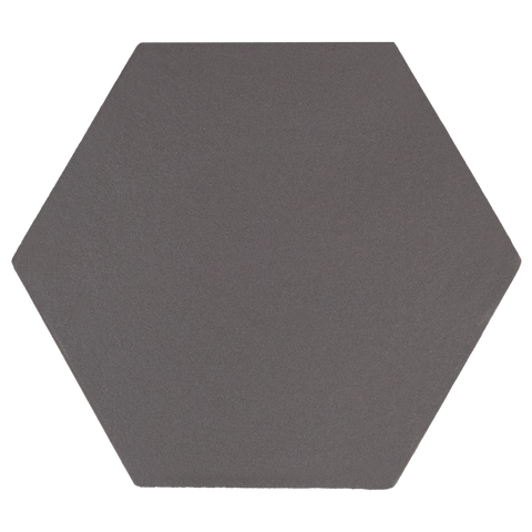 Avatar Matt Deep Black Hexagon Porcelain Wall and Floor Tile Product Photo