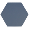 Avatar Matt Navy Blue Hexagon Porcelain Wall and Floor Tile Product Photo