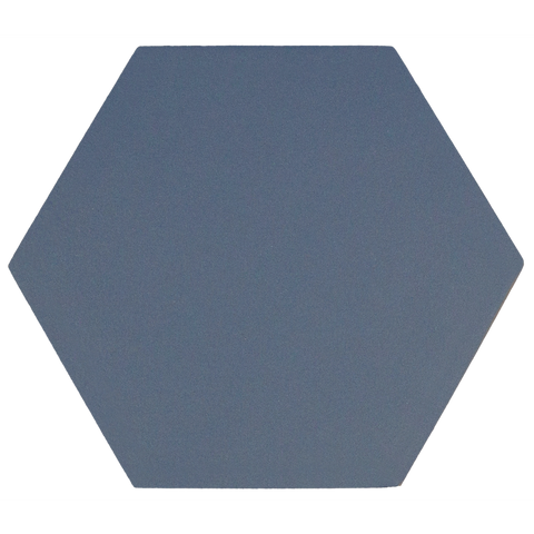 Avatar Matt Navy Blue Hexagon Porcelain Wall and Floor Tile Product Photo