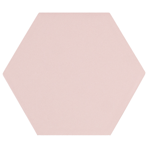 Avatar Matt Rose Pink Hexagon Porcelain Wall and Floor Tile Product Photo