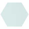 Avatar Matt Teal Blue Hexagon Porcelain Wall and Floor Tile Product Photo