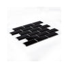 Black Bevelled Metro Ceramic Mosaic Wall Tile Product Photo 2