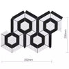 Bordou White and Black Authentic Marble Wall and Floor Mosaic Tile Product Photo