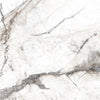 White Marble Effect Polished Porcelain Tile with Grey Veining