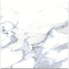 Marble pattern with white, grey, and blue colors on a 600x600mm polished porcelain tile
