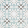 Chloe Light Blue Start Soft Patterned Floor Ceramic Tile Product Photo