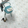 Chloe Light Blue Start Soft Patterned Floor Ceramic Tile on Floor
