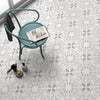 Chloe Light Grey Start Soft Patterned Floor Ceramic Tile on Floor