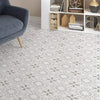 Chloe Light Grey Start Soft Patterned Floor Ceramic Tile on Living Room Floor