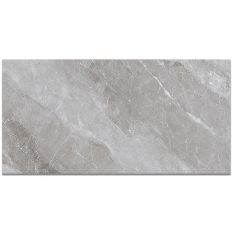 Cloud Light Grey Onyx Stone Effect Polished Porcelain XL 600x1200mm Wall and Floor Tile
