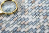 Costal Blue Brick Mosaic Wall Tile Product Photo 2