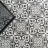 Devonstone Black Pattern Wall and Floor Ceramic 45x45cm Tile Close Up of Floor