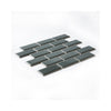 Emerald Green Grey Bevelled Metro Ceramic Mosaic Wall Tile Product Photo 2