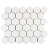 Eterna Hexagon White Grande Gloss Mosaic Wall and Floor Porcelain Tile Product Image 1