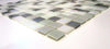 Galaxy Grey and White Shimmer Glass Square Wall Mosaic Tile Product Photo 3