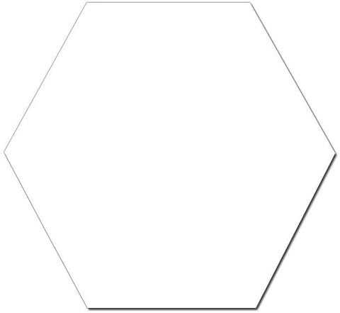 Galaxy Hexagon Sky White Porcelain 201x201mm Wall and Floor Tile Product Photo