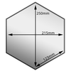 Galaxy Hexagon Sky White Porcelain 201x201mm Wall and Floor Tile Specifications