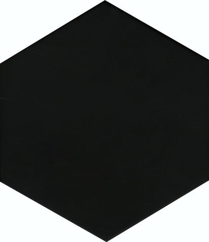 Galaxy Hexagon Solar Black Porcelain 201x201mm Wall and Floor Tile Product Photo