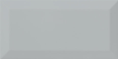 Grey Gloss Bevelled Metro Ceramic Wall 100x200mm Tile Product Photo 1