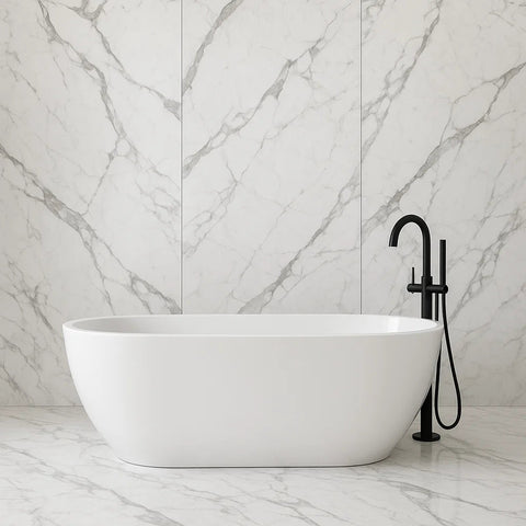 Venato Calacatta Matt White Marble Effect XL 600x1200mm Wall and Floor Tile