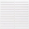 Linea Arlo Bianca White Rectangle Mosaic Porcelain Wall Tile Product Photo