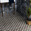 Maple Black Star Patterned Ceramic Floor 450x450mm Tile on Bathroom Floor 2