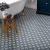 Maple Midnight Blue Star Patterned Ceramic Floor 450x450mm Tile 2