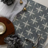 Maple Midnight Blue Star Patterned Ceramic Floor 450x450mm Tile 5