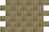 Melted Gold 3D Glass Metro 100x200mm Metro Wall Tile Product Photo 4