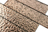Melted Rose Gold Copper 3D Glass Metro 75x300mm Metro Wall Tile Product Photo 2