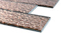 Melted Rose Gold Copper 3D Glass Metro 75x300mm Metro Wall Tile Product Photo 3
