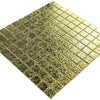 Metallica Lava Gold Textured Square Mosaic Wall Tile Product Photo 4