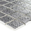 Metallica Lava Silver Textured Square Mosaic Wall Tile Product Photo 3