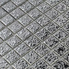 Metallica Lava Silver Textured Square Mosaic Wall Tile Product Photo 4