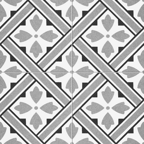 Mr Jones Grey 450x450mm Wall and Floor Porcelain Tile Product Photo