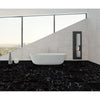Nero Marquina Mystic Polished Black and Gold Marble Effect 600x600mm Wall and Floor Tile in Bathroom