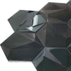 Onyx Black Hexagon 3D Wall Mosaic Tile Product Photo 2